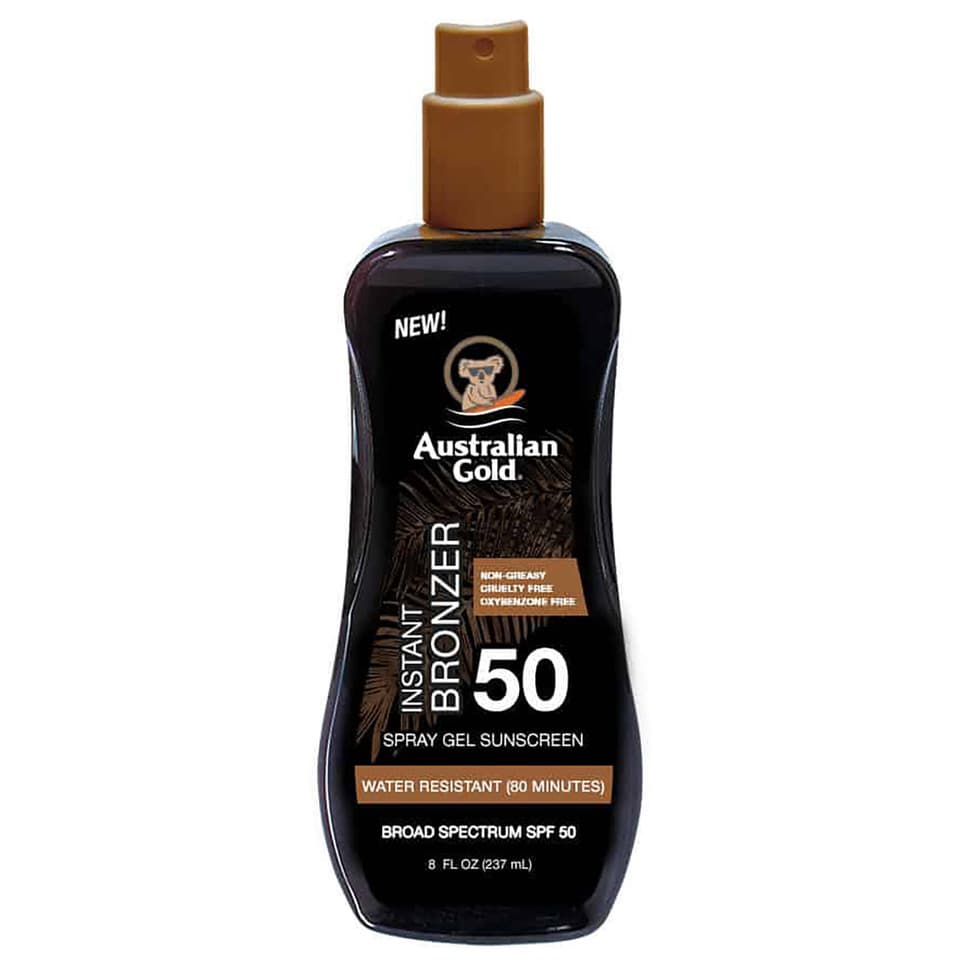 Protezione Solare Spray Gel Con Effetto Bronze Spf 50