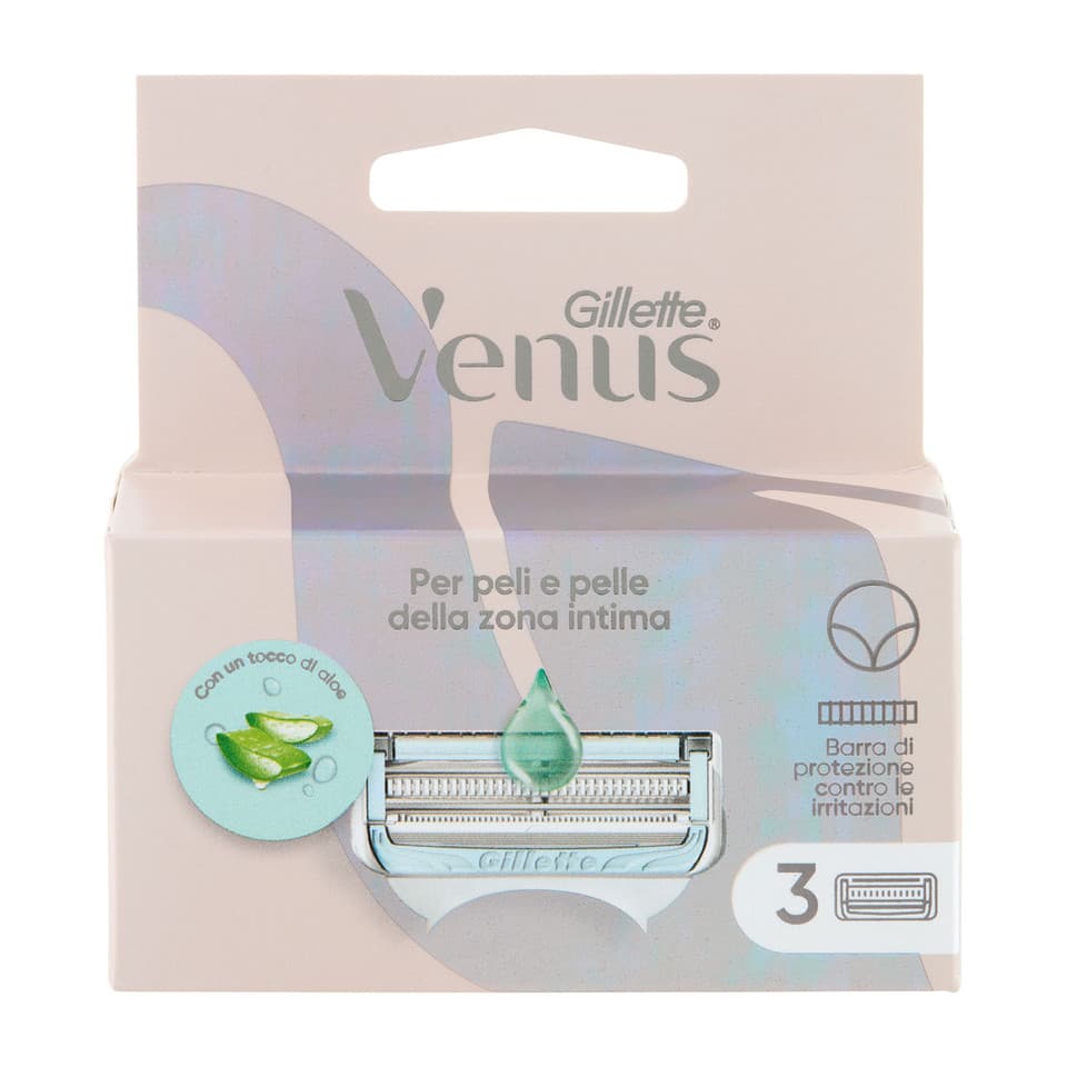 Venus Per Peli E Pelle Della Zona Intima Lamette Di Ricambio Per Rasoi Da Donna 3