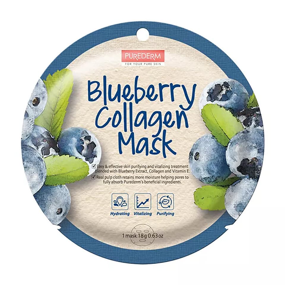 Bluberry Mask - Maschera In Tessuto Al Mirtillo