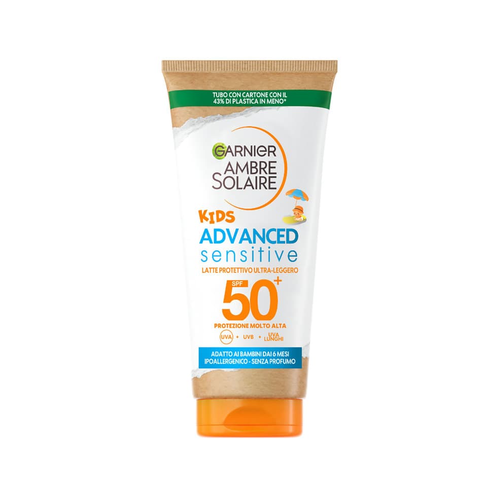 Ambre Solaire Advanced Sensitive Kids Latte Protettivo Spf50+