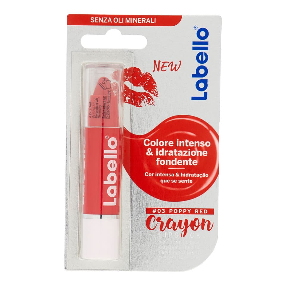 Crayon Lipstick 03 Poppy Red Colore Intenso