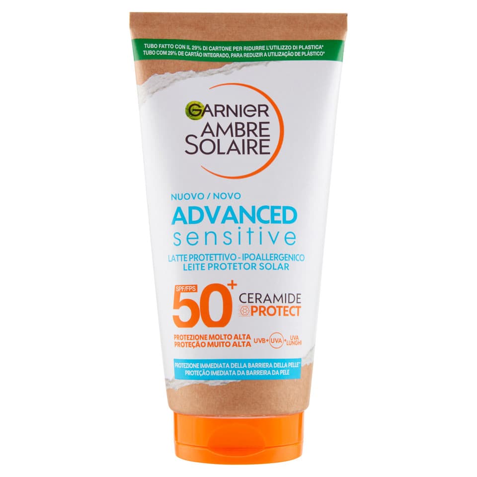 Ambre Solaire Advanced Sensitive Adulti Latte Ceramide Protect Sfp50+