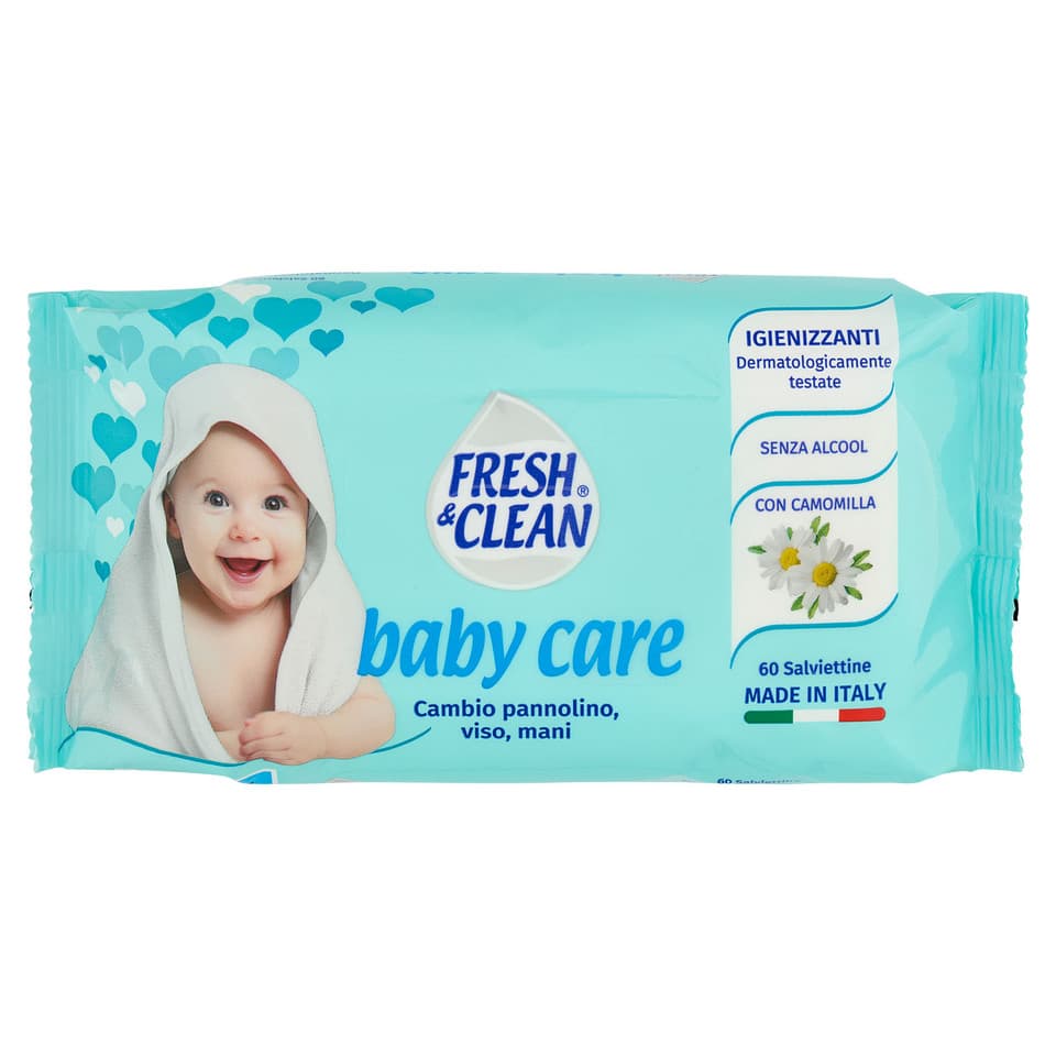 Baby Care Salviettine Igienizzanti 60 Pz