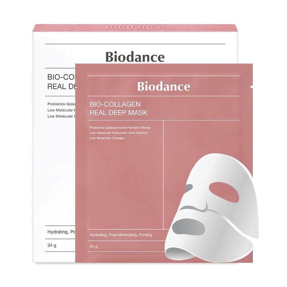 Bio Collagen - Real Deep Mask – Maschera in Foglio Idrogel Box da 4