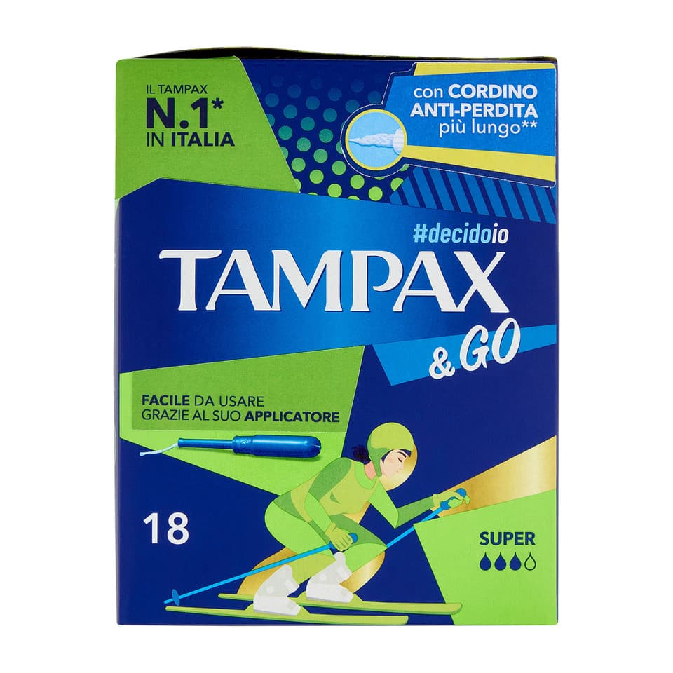 Tampax & Go Super 18 Pz