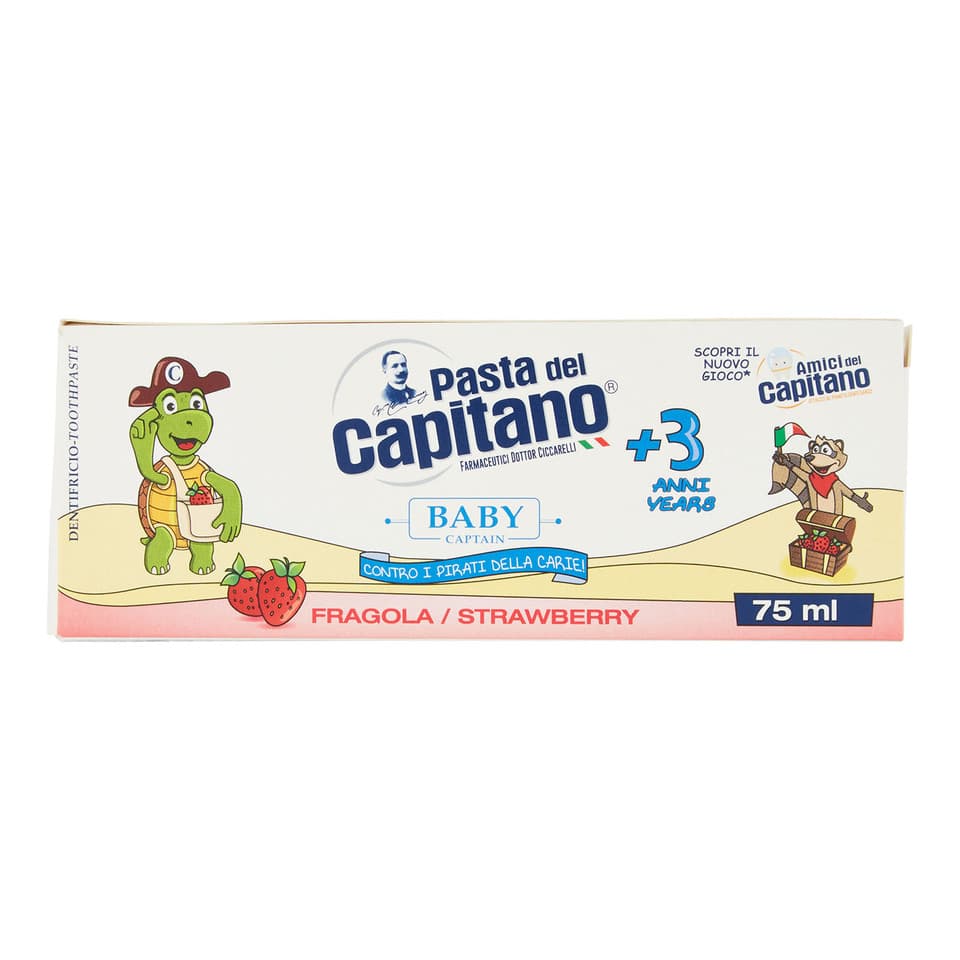 Dentifricio Baby Captain Dentifricio +3 Anni Fragola