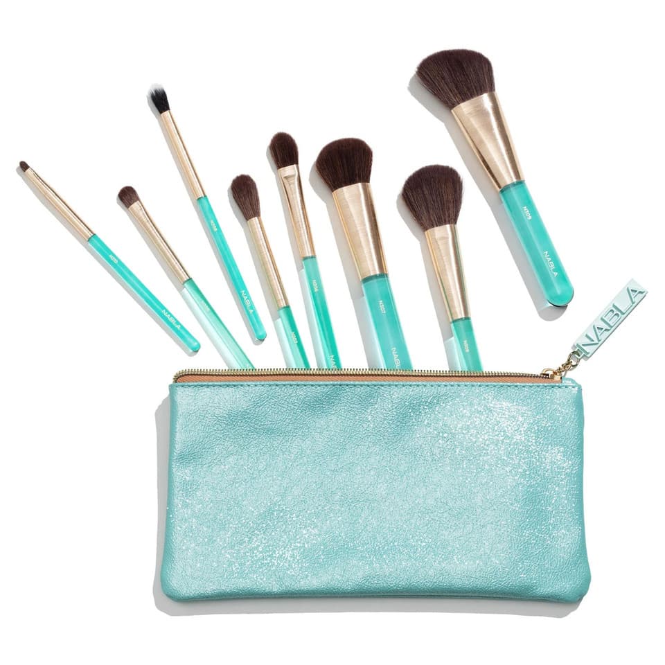 Set Di Pennelli Per Viso E Occhi Aquamarine Essential