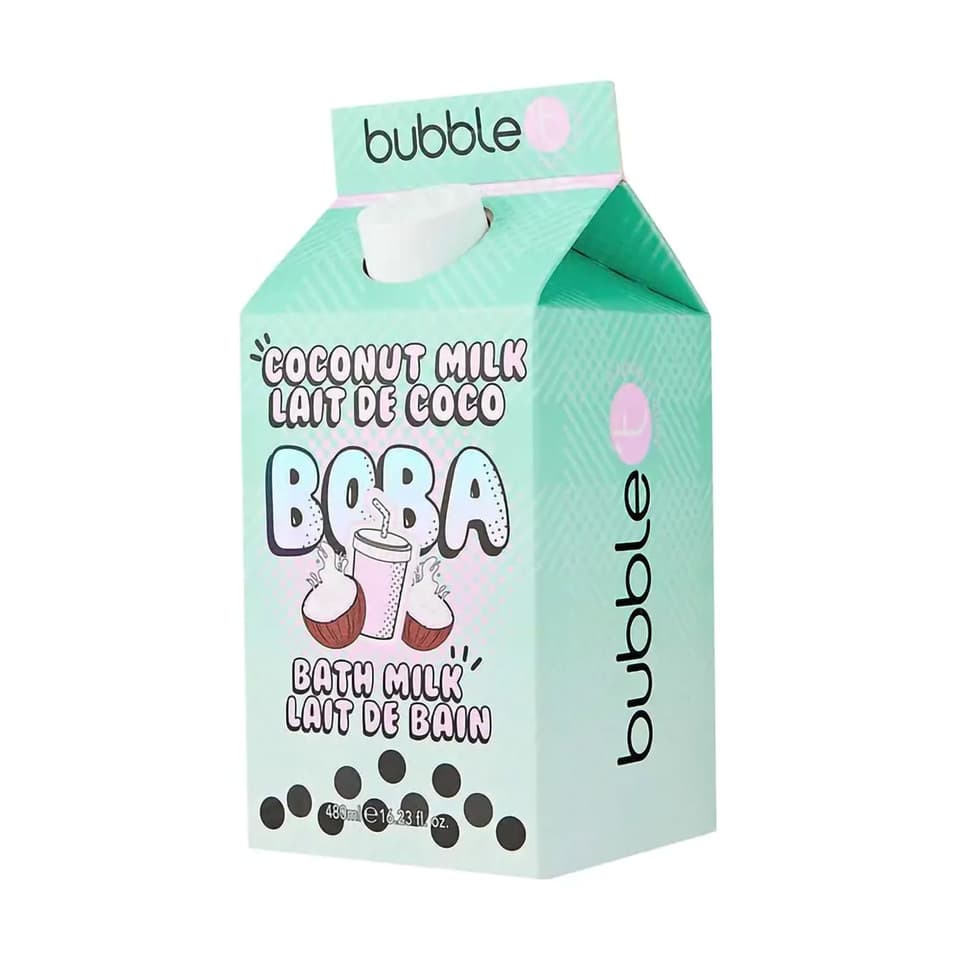Bagno Schiuma Con Bolle Di Boba Al Latte Di Cocco