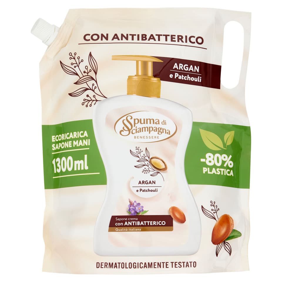 Sapone Crema Argan E Patchouli Ecoricarica