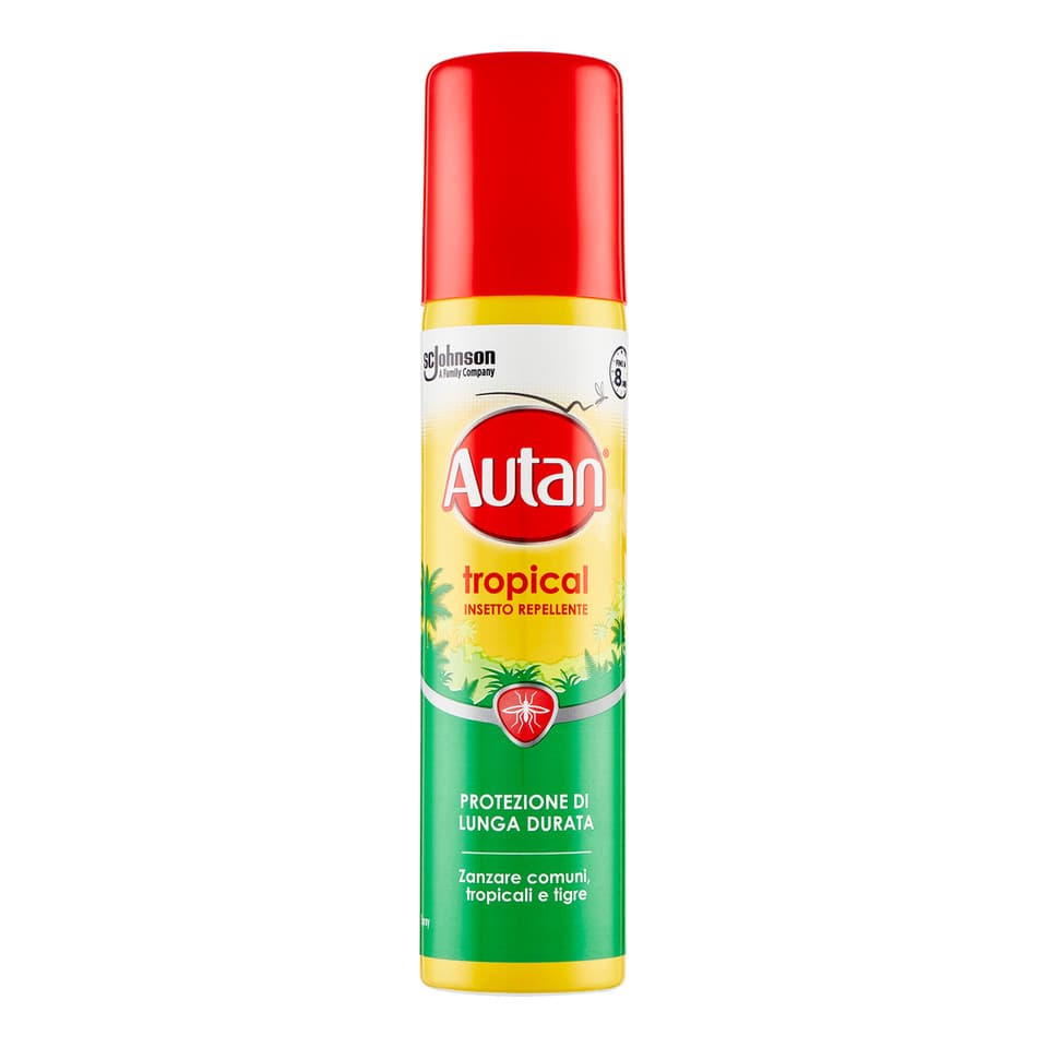 Tropical Spray Insetto Repellente e Antizanzare Tigre, Comuni e Tropicali