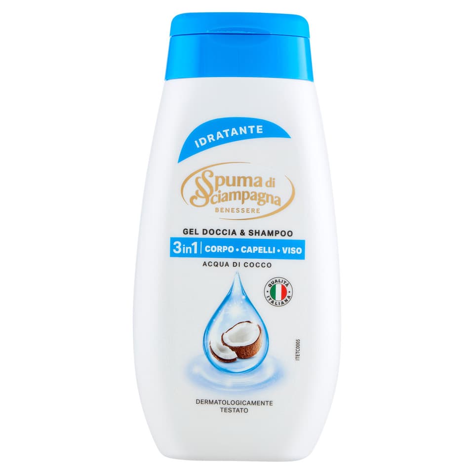 Benessere - Gel Doccia & Shampoo Idratante - Acqua Di Cocco
