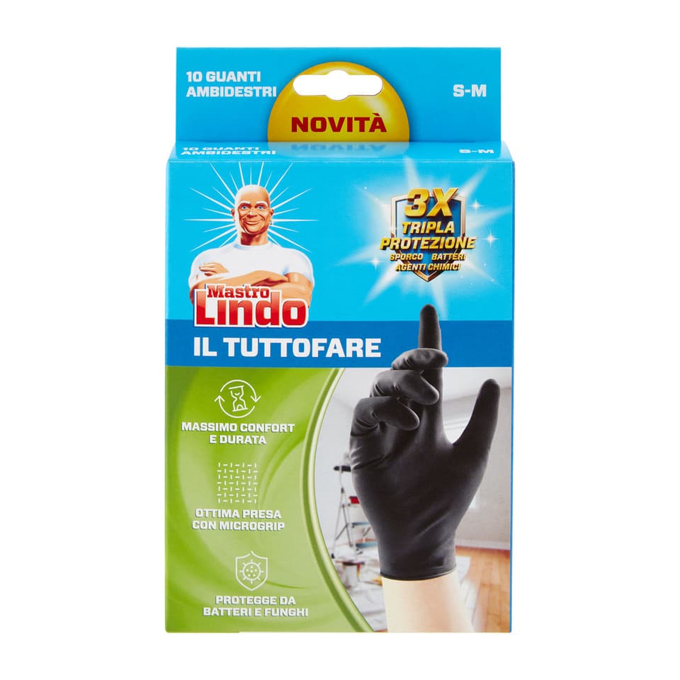 Mastro Lindo Il Tuttofare Guanti Ambidestri - 10 Pz