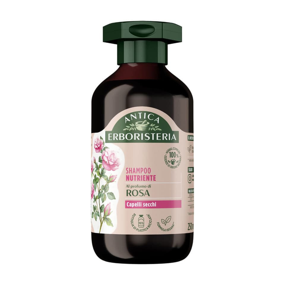 Shampoo Nutriente Profumo Di Rosa Capelli Secchi