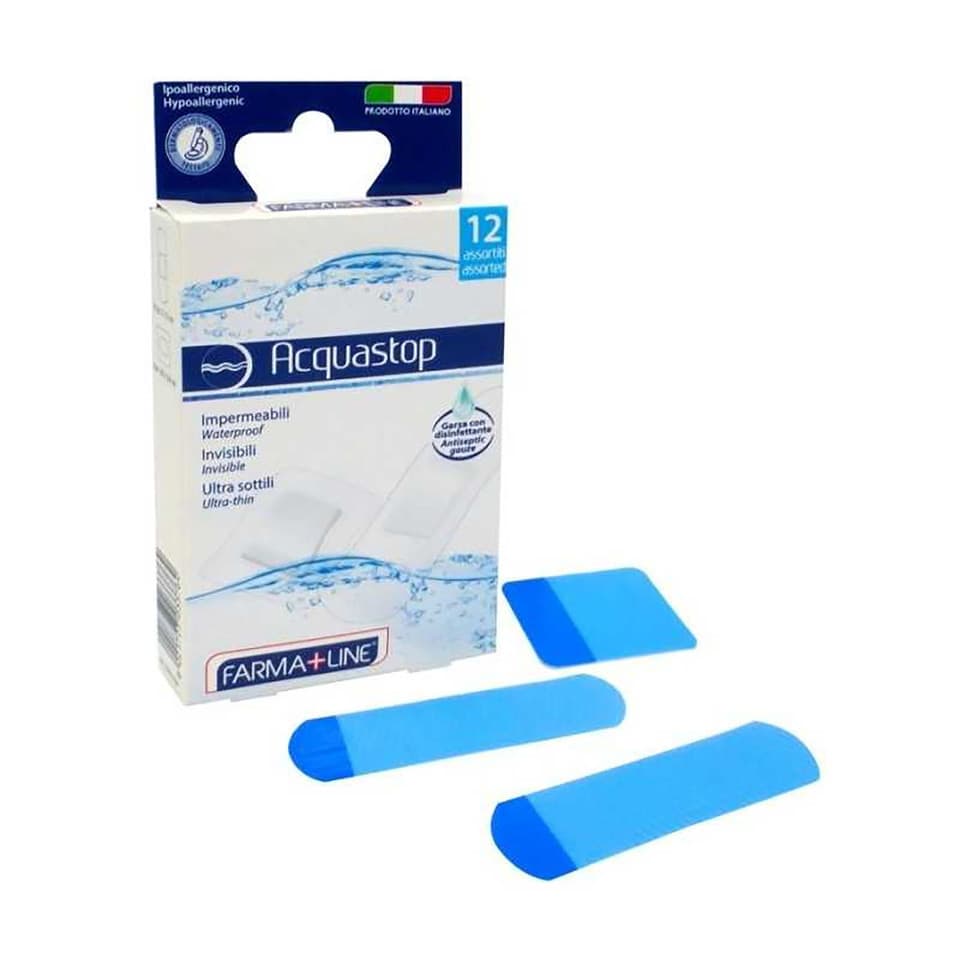 Cerotti Acquastop Assortiti Per Protezione Ferite 14 Pezzi