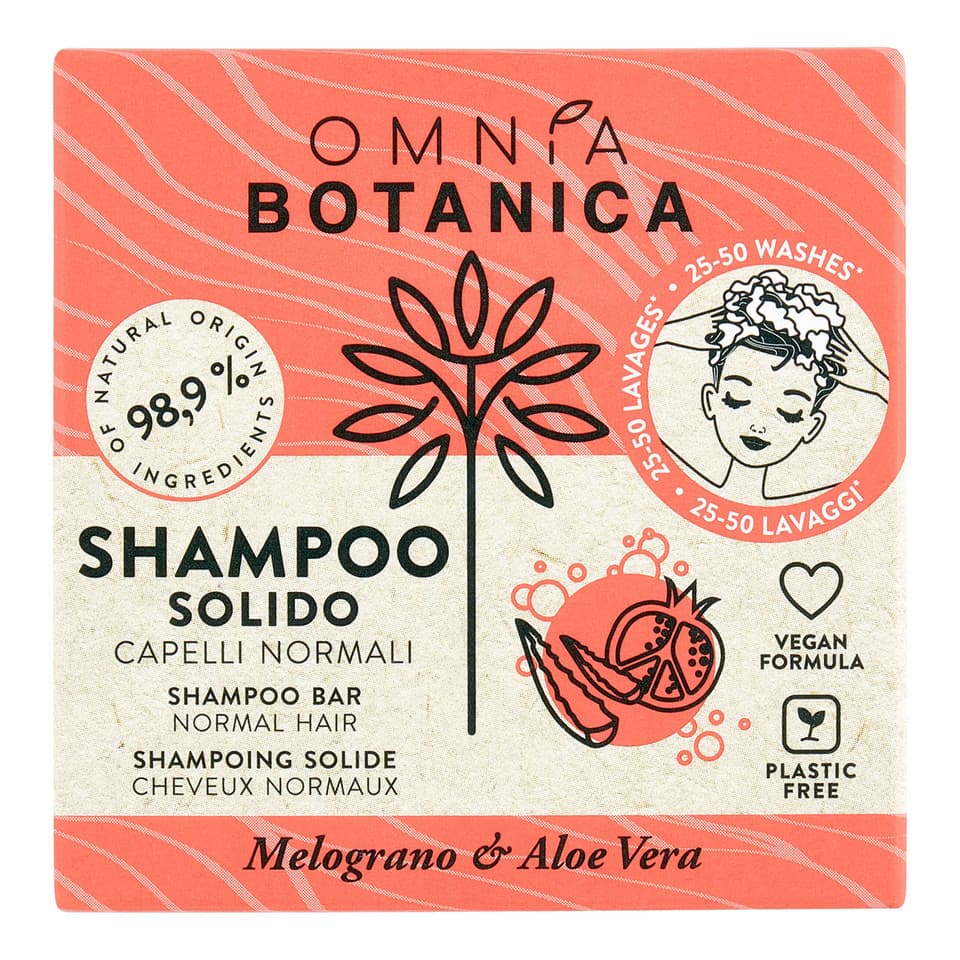 Shampoo Solido Capelli Normali Melograno & Aloe Vera