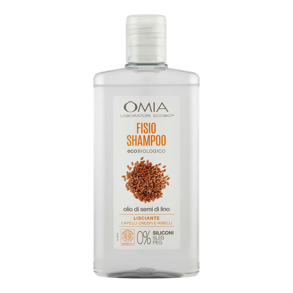 Shampoo Eco Biologico Olio Semi Di Lino Capelli Crespi