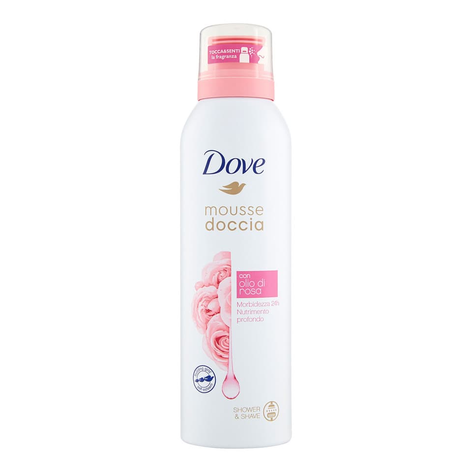 Mousse Doccia Con Olio Di Rosa