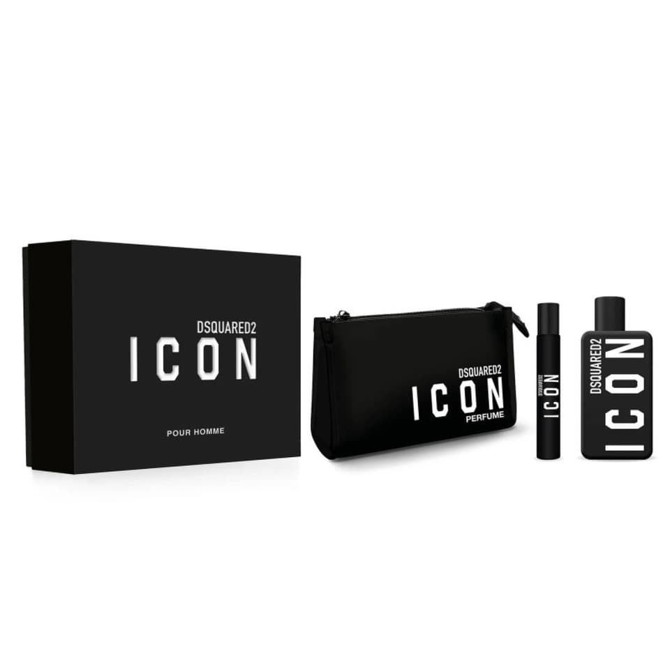 Cofanetto Icon Pour Homme Eau De Parfum 100ml Con Travel Spray 10ml E Pochette
