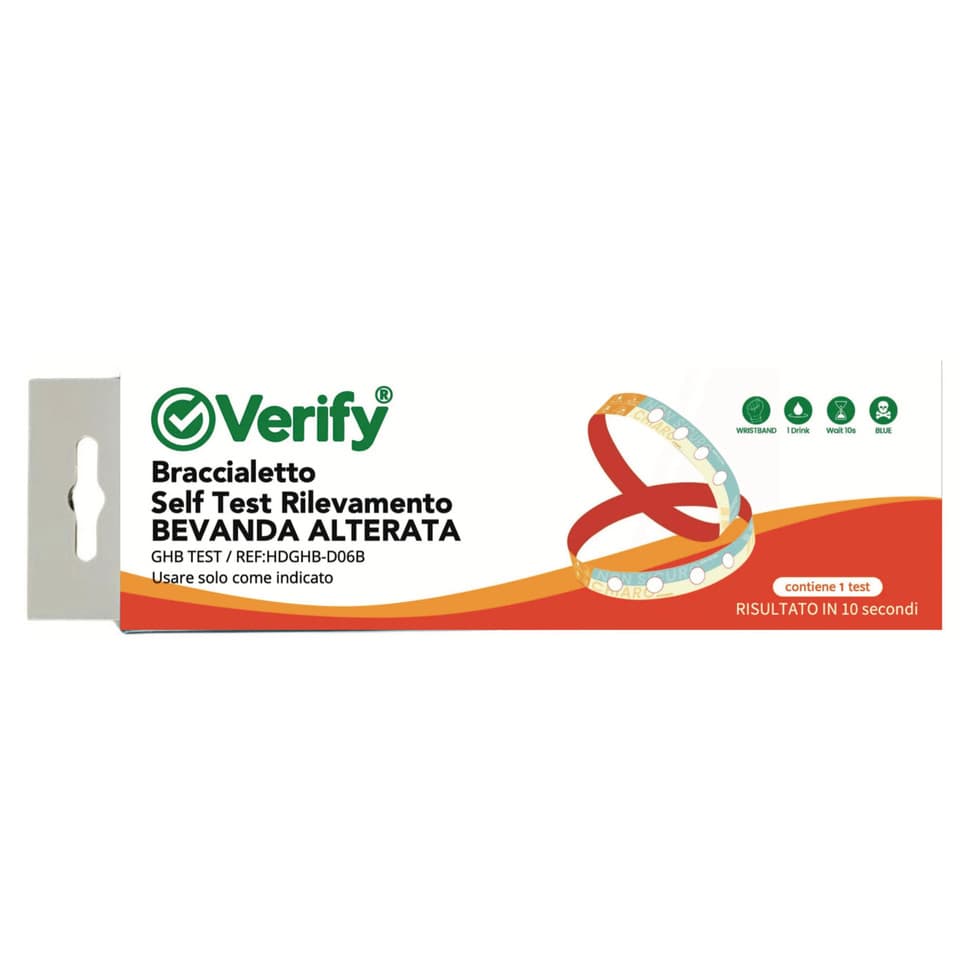 Braccialetto Self Test Rilevamento Bevanda Alterata