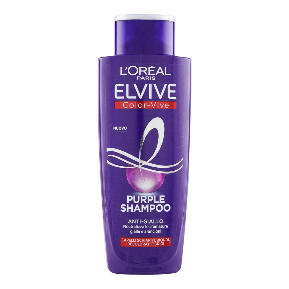 Shampoo Antigiallo Color Vive Purple, Per Capelli Schiariti, Biondi, Grigi,
