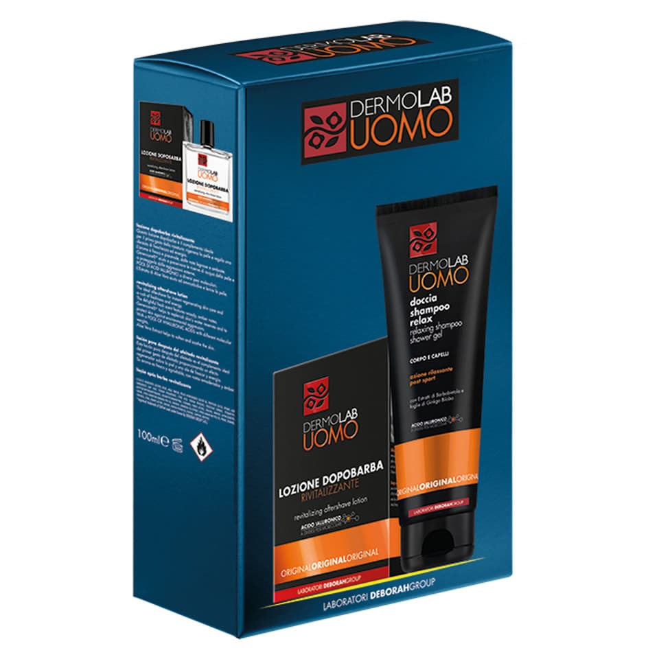 Cofanetto Con Doccia Shampoo Relax 250ml E Lozione Dopobarba Rivitalizzante 100ml