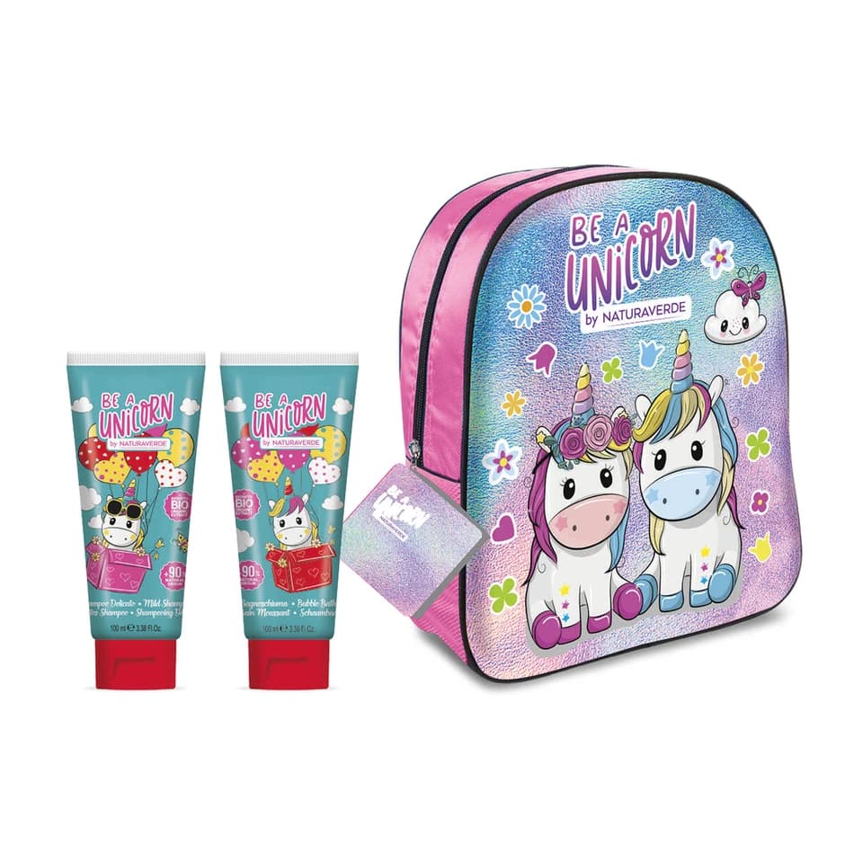Set 3d Backpack Con Shampoo Delicato 100ml, Bagnoschiuma 100ml E Zaino