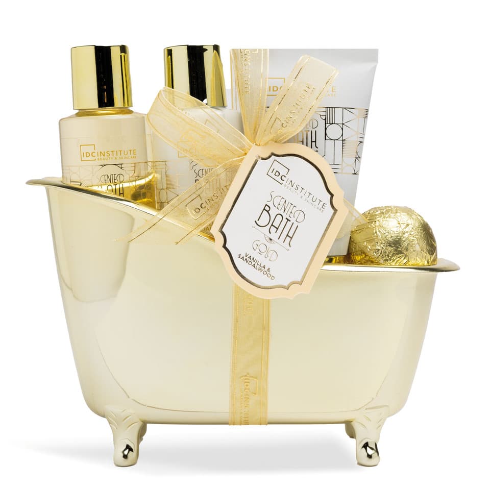 Cofanetto Vasca Bagno Gold Vanilla & Sandalwood – Set corpo 4 pezzi