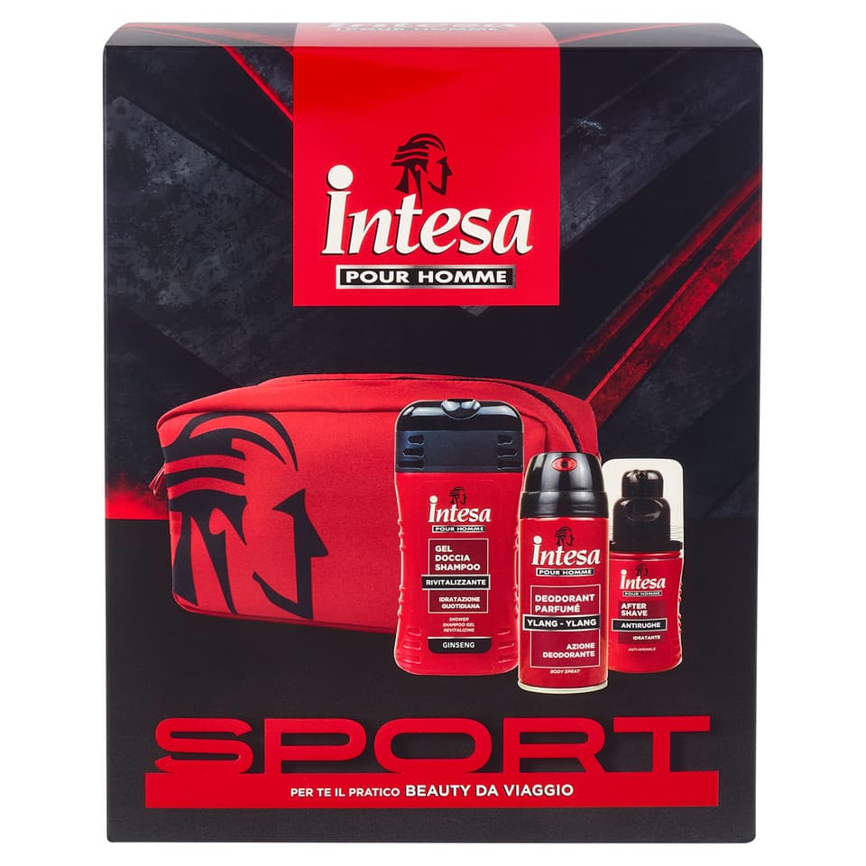 Cofanetto Pour Homme Sport Gel Doccia Shampoo 250ml + Deodorante Ylang Ylang 150ml + After Shave 100ml