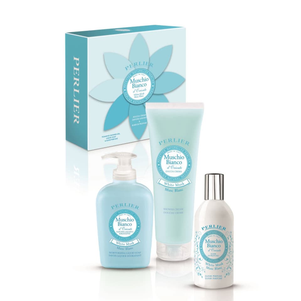 Cofanetto Muschio Bianco D`oriente Con Bagno Doccia 250ml, Elisir