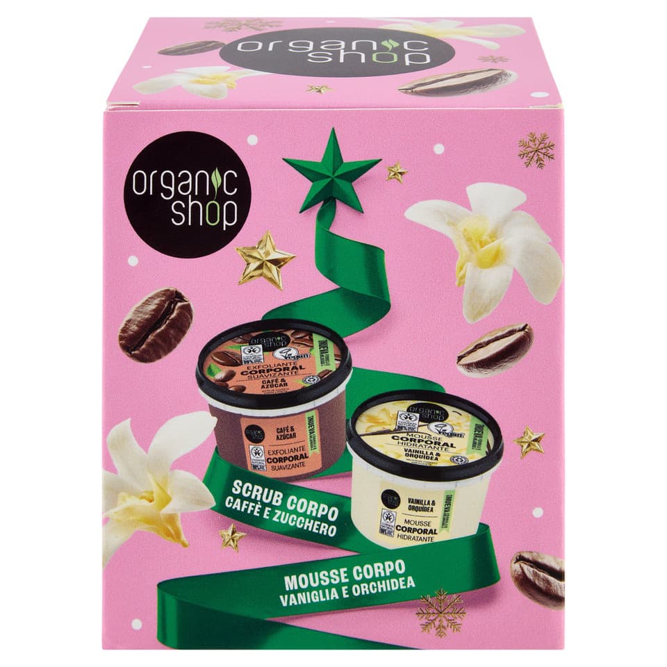 Scrub Corpo Caffè E Zucchero 250 Ml + Mousse Corpo Idratante Vaniglia E Orchidea 250 Ml