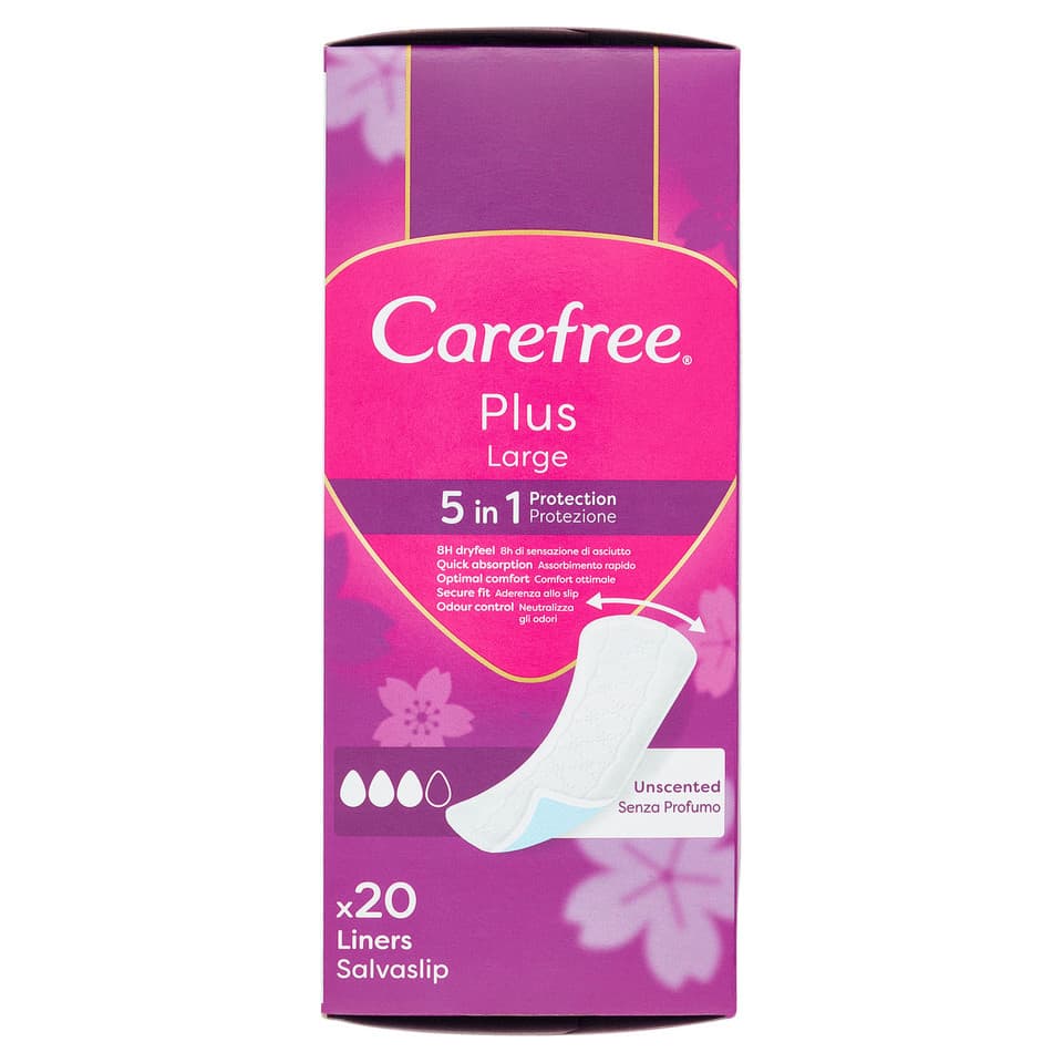Carefree Plus Large Salvaslip - 20 Pz