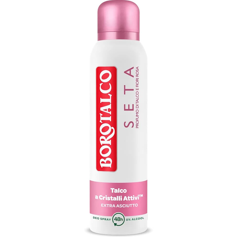 Deodorante Spray Seta Talco E Fiori Rosa