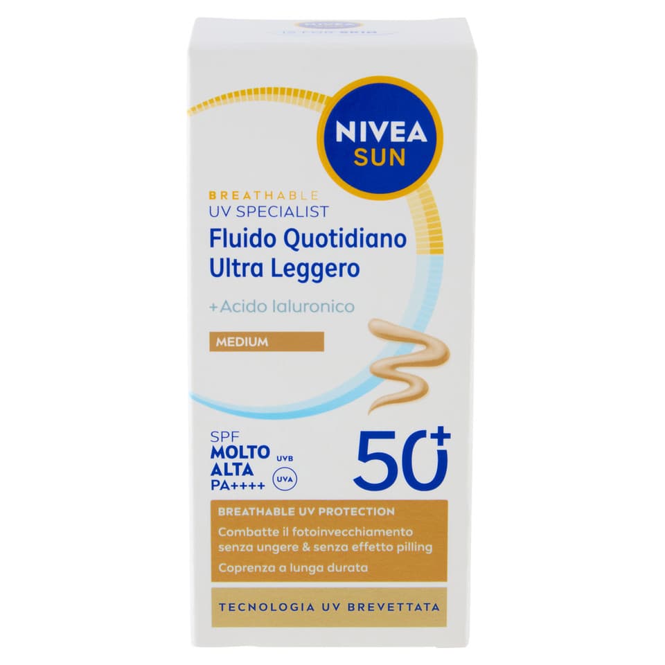 Breathable Uv Specilist Fluido Quotidiano Ultra Leggero Medium Fp50+