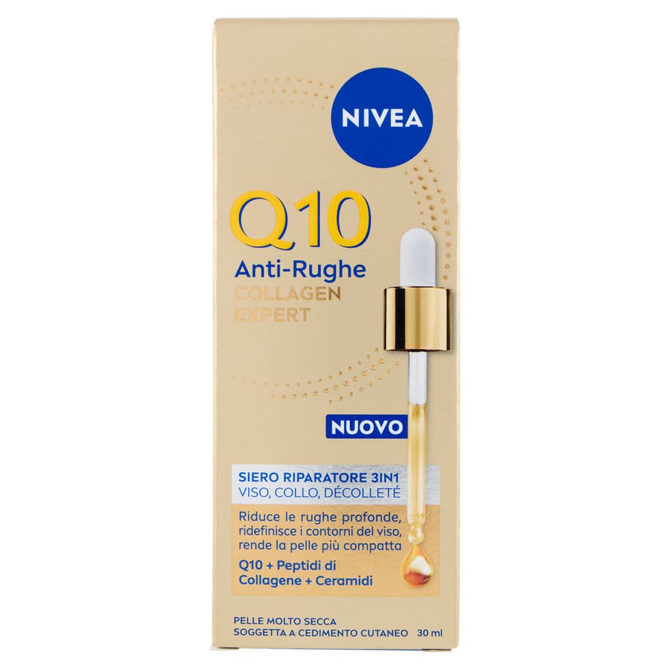 Q10 Anti-rughe Collagen Expert Siero Riparatore 3in1 Viso, Collo, Décolleté