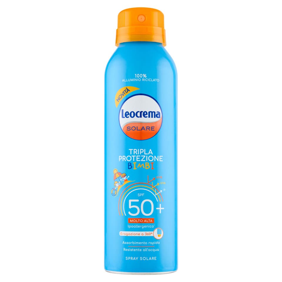 Solare Tripla Protezione Bimbi Spf 50+ Molto Alta Spray