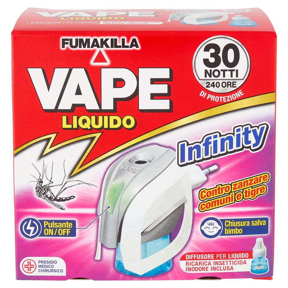 Liquido Infinity Diffusore Per Liquido Ricarica Insetticida Inodore Inclusa
