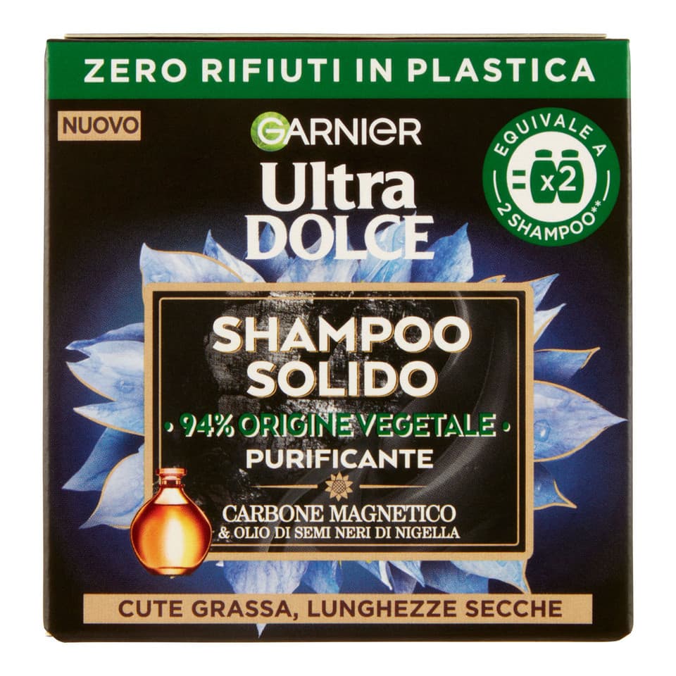 Ultra Dolce Carbone Magnetico Shampoo Solido Purificante