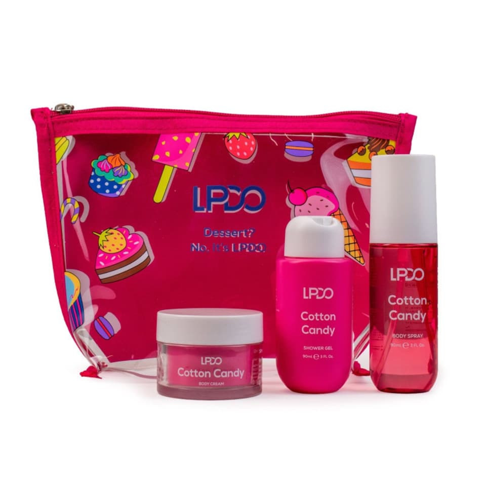 Summer Kit Cotton Candy Body Spray 90ml Con Shower Gel 90ml E Body Cream 50ml