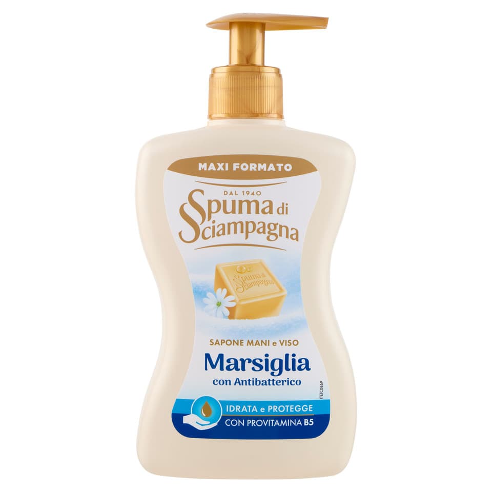 Sapone Mani E Viso Marsiglia Con Antibatterico