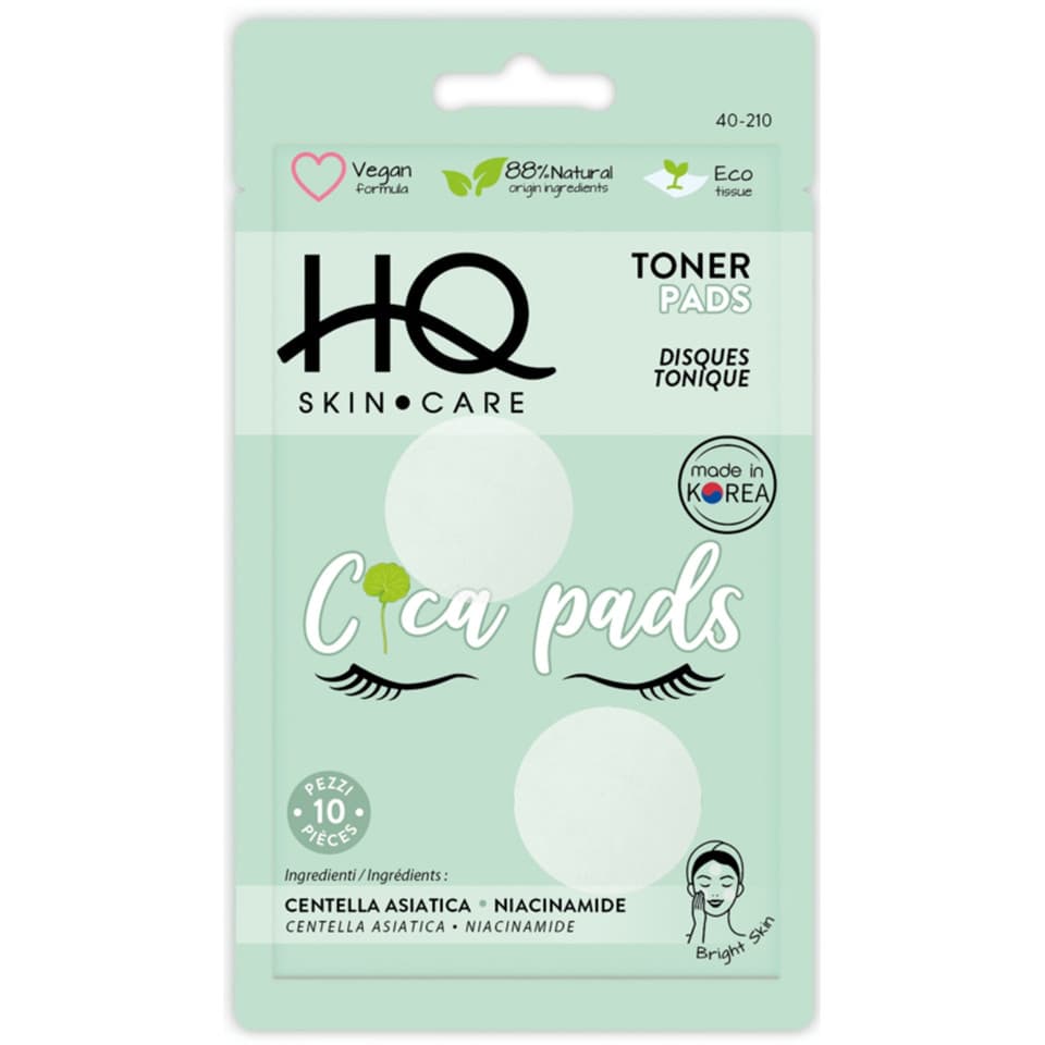 Hq Skin Care Cica Toner Pads 10 Pezzi
