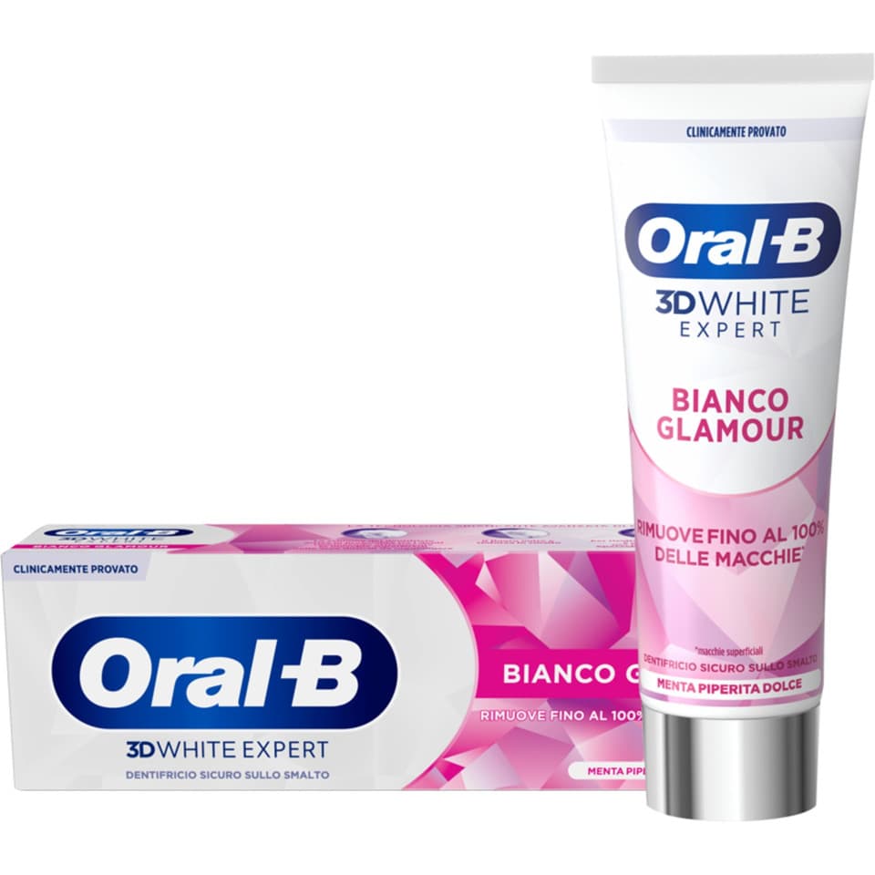 Dentifricio 3d White Expert Bianco Glamour Menta Piperita Dolce