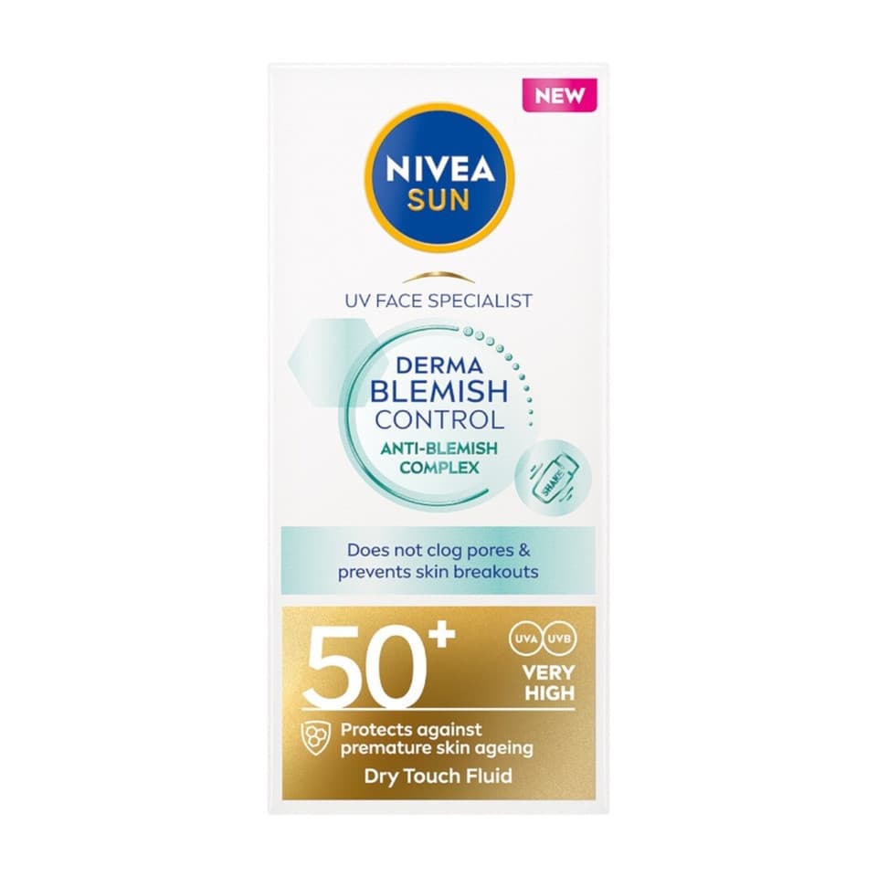 Derma Skin Clear Fp50+ - Crema Solare Viso Anti-imperfezioni Con Niacinamide