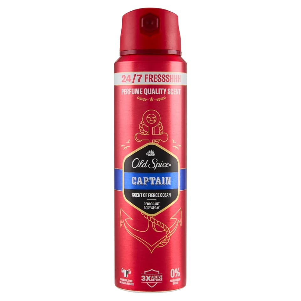 Captain Deodorant Body Spray