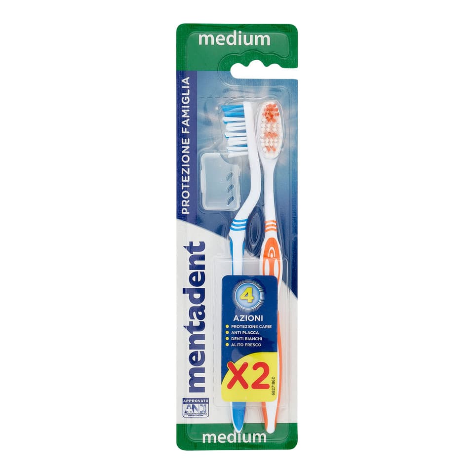 Spazzolino Anti-plaque Medium 2 Pezzi