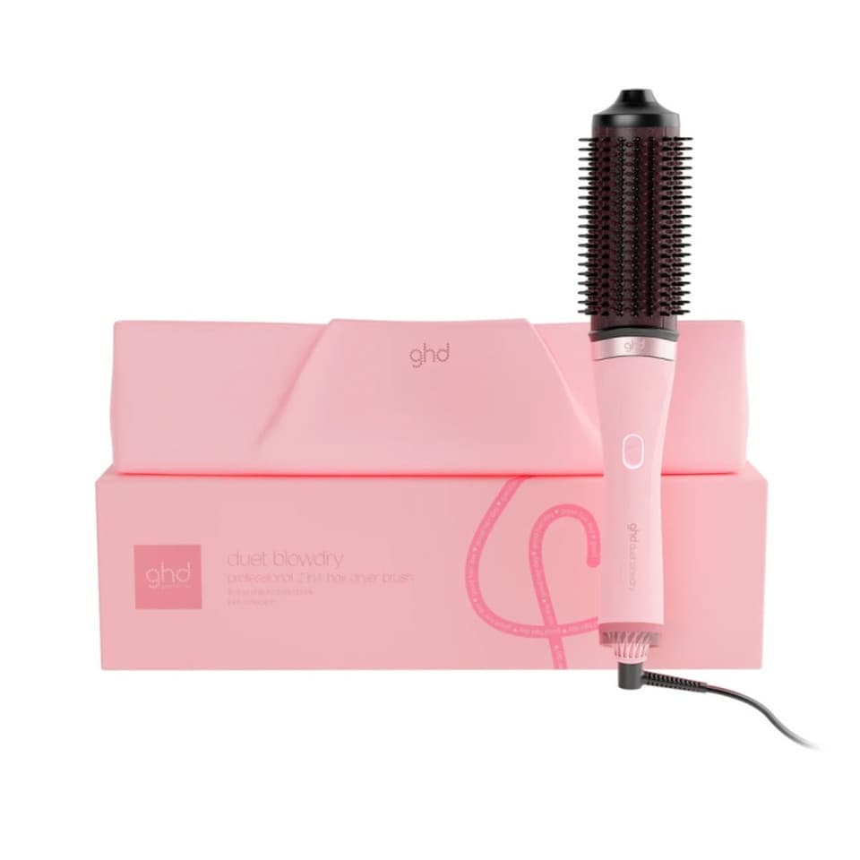 Duet Blowdry Pink Collection Spazzola Ad Aria Calda Professionale 2 In 1