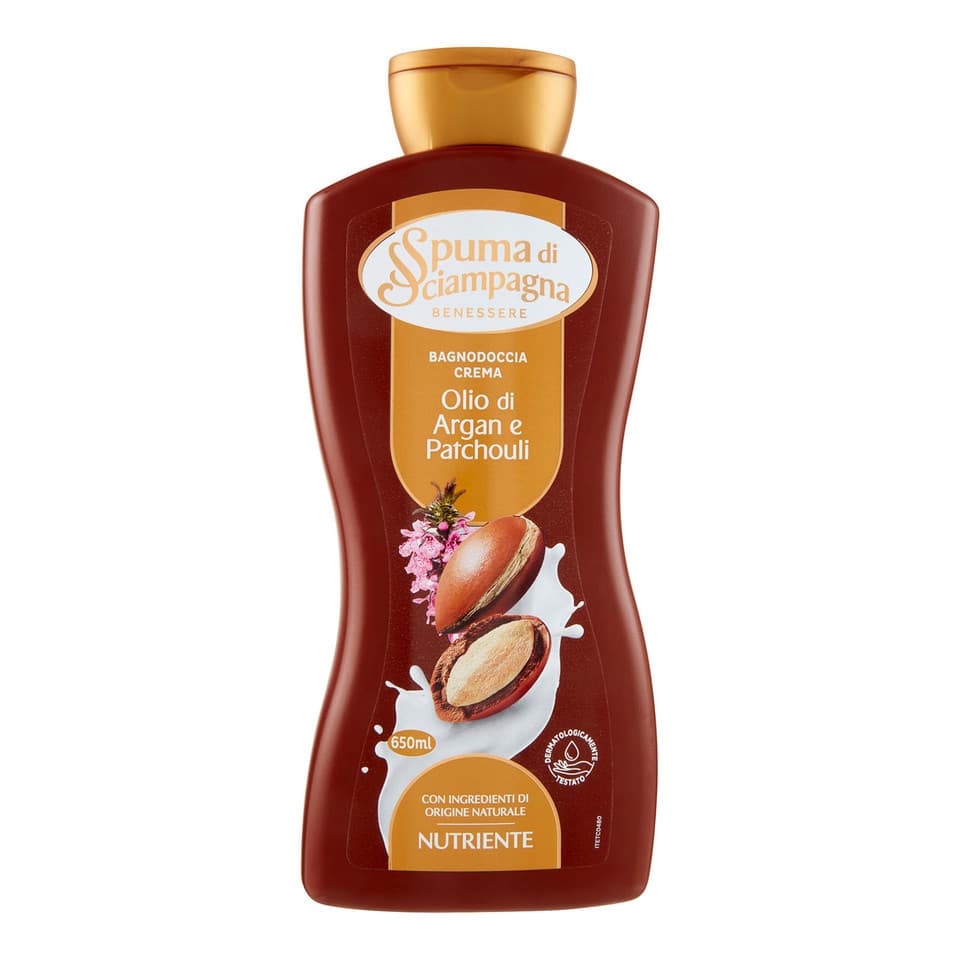 Benessere Nutriente Bagnodoccia Crema Olio Di Argan E Patchouli