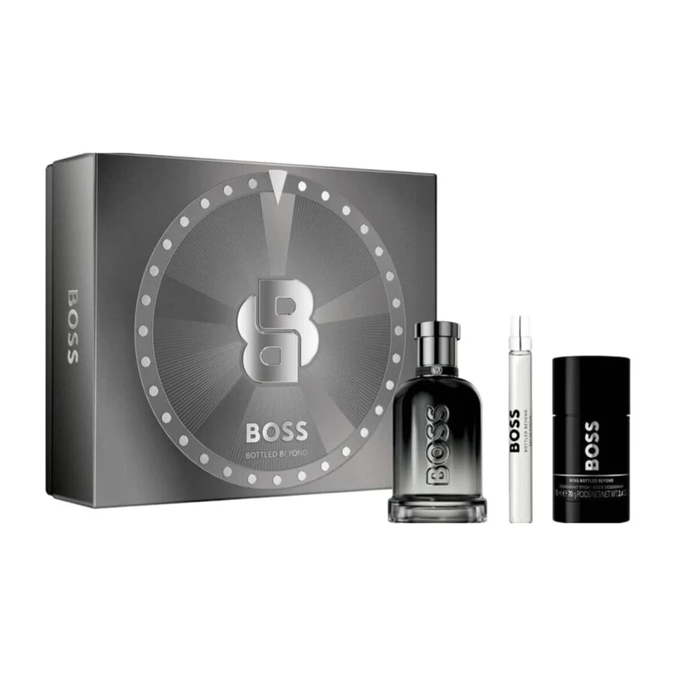 Cofanetto Boss Bottled Beyond – Eau De Parfum 50 Ml + Deodorante Spray 150 Ml + Gel Doccia 50 Ml