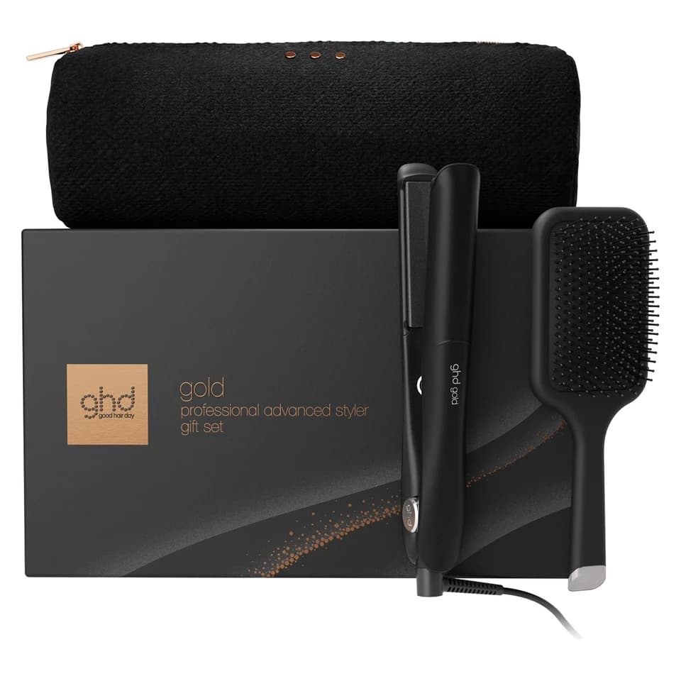 GHD GOLD FESTIVE GIFT SET IN BLACK