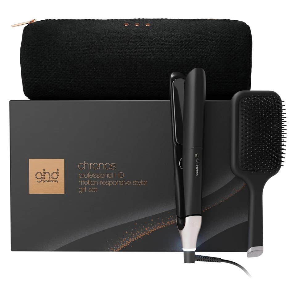 GHD CHRONOS FESTIVE GIFT SET IN BLACK