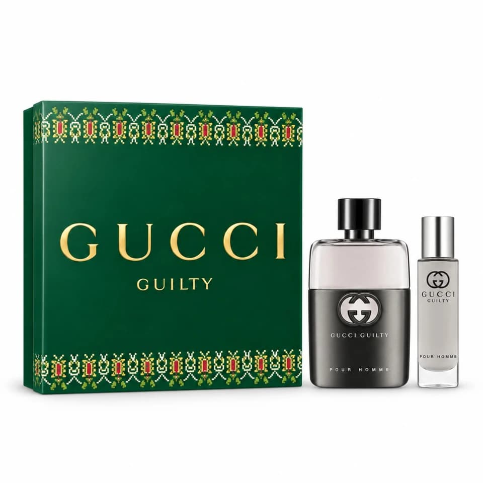 Cofanetto Guilty Pour Homme - Eau De Parfum 50ml + Eau De Toilette Travel Spray 15ml